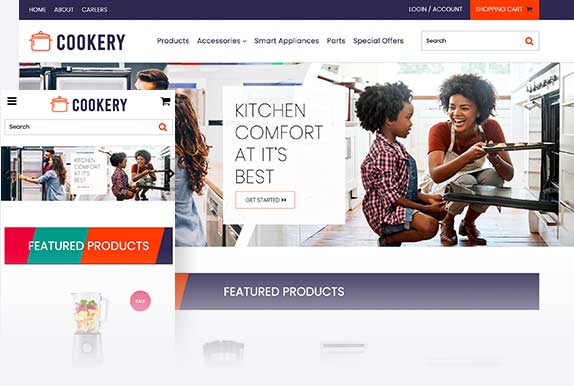 Cooking website template Cooking website template